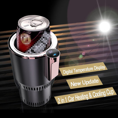 Intelligent Car Cup Warmer Cooler 2 in 1 with Smart Digital Display